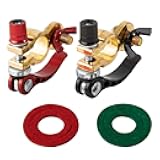 2PCS Battery Terminal Connectors(M8 x 25mm Bolt), Quick Release Disconnect Battery Connectors, Brass Battery Cable Terminals Clamp, Battery Post Connectors with Anti-Corrosion Pad for Car Truck Boat