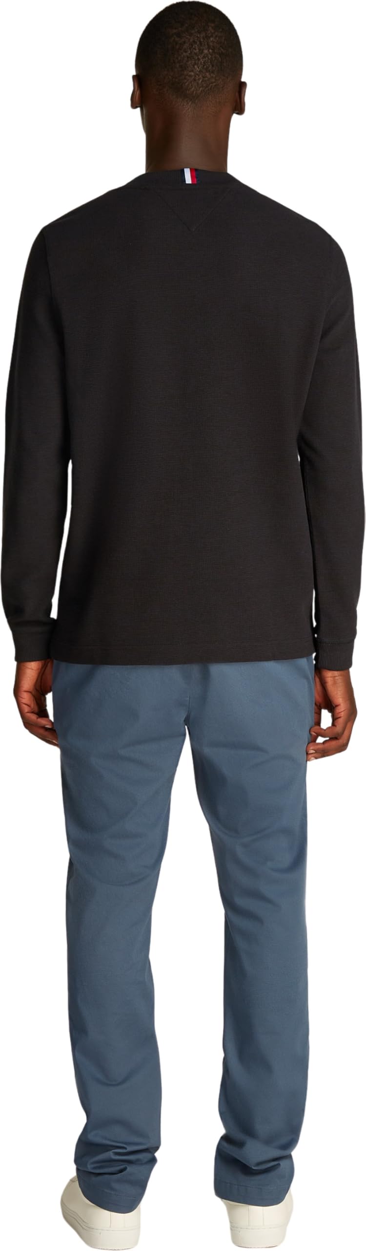 Tommy Hilfiger Textured LS Tee Mw0mw34251 Magliette a Maniche Lunghe Uomo