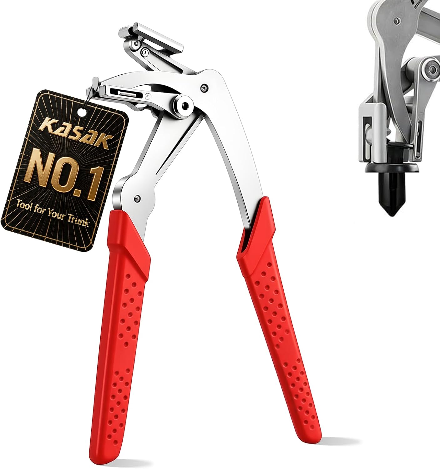 Car Clip Pliers Trim Removal Tool for Clip Panel Car Push Pin Automotive Clip Remover for Auto Fastener Rivet Body Repair for Door Panels Interior Exterior Trim Mechanic Without Damage Disassembly