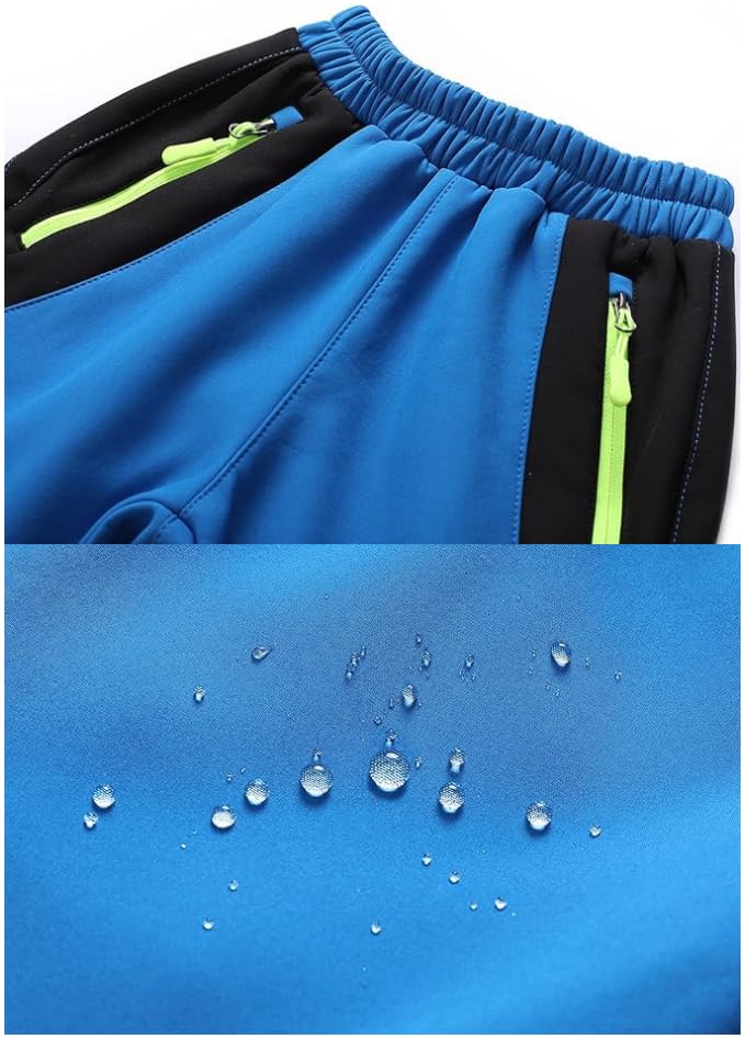 Kids Softshell Trousers Fleece Lined Outdoor Hiking Trekking Pants Skiing Snow Winter Pants Boys Girls3