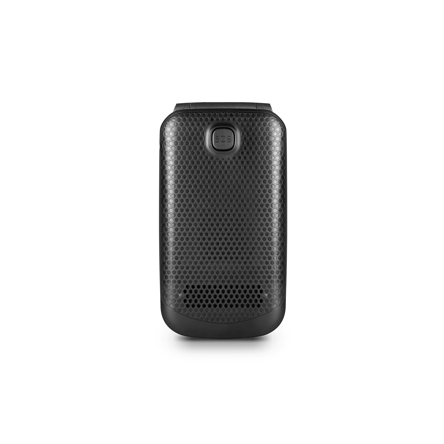 SPC Magnus - Teléfono móvil de Tapa para Mayores con Teclas Grandes, configuración remota, Compatible con audífonos, Timbre Gran Volumen, Doble Pantalla, botón SOS, Base de Carga, sin Cargador- Negro