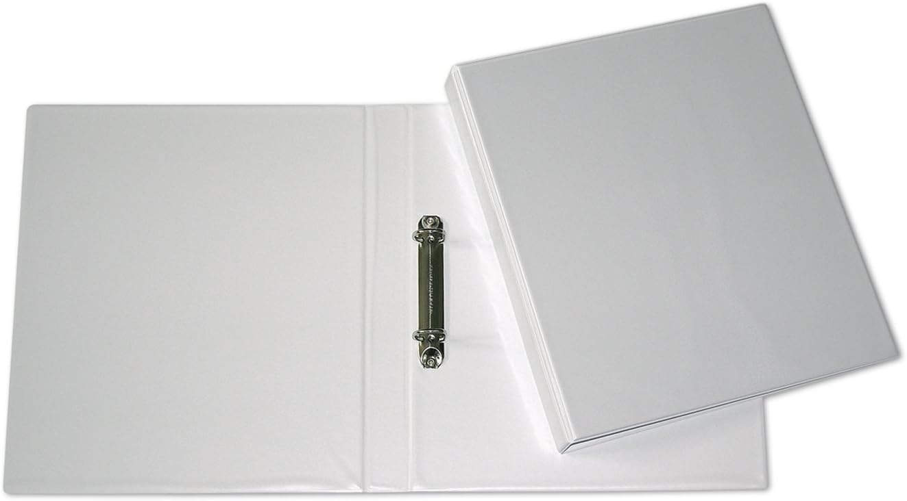 Hetzel Economy 11398201 Presentation Ring Bind Folder 2 Rings 30mm Plastic White