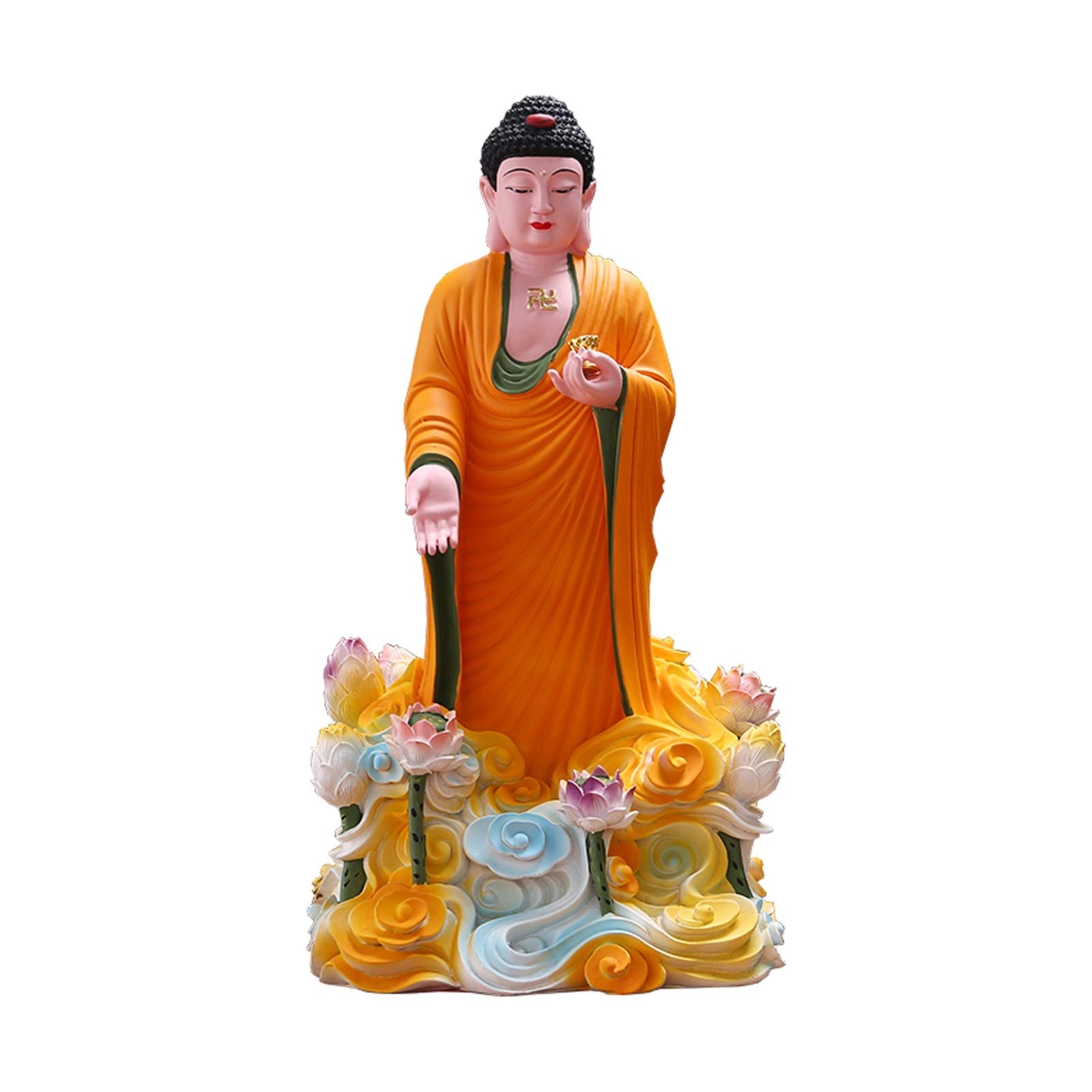 Statue de Bouddha exquise : le cadeau de félicitations Feng Shui idéal en 38cm
