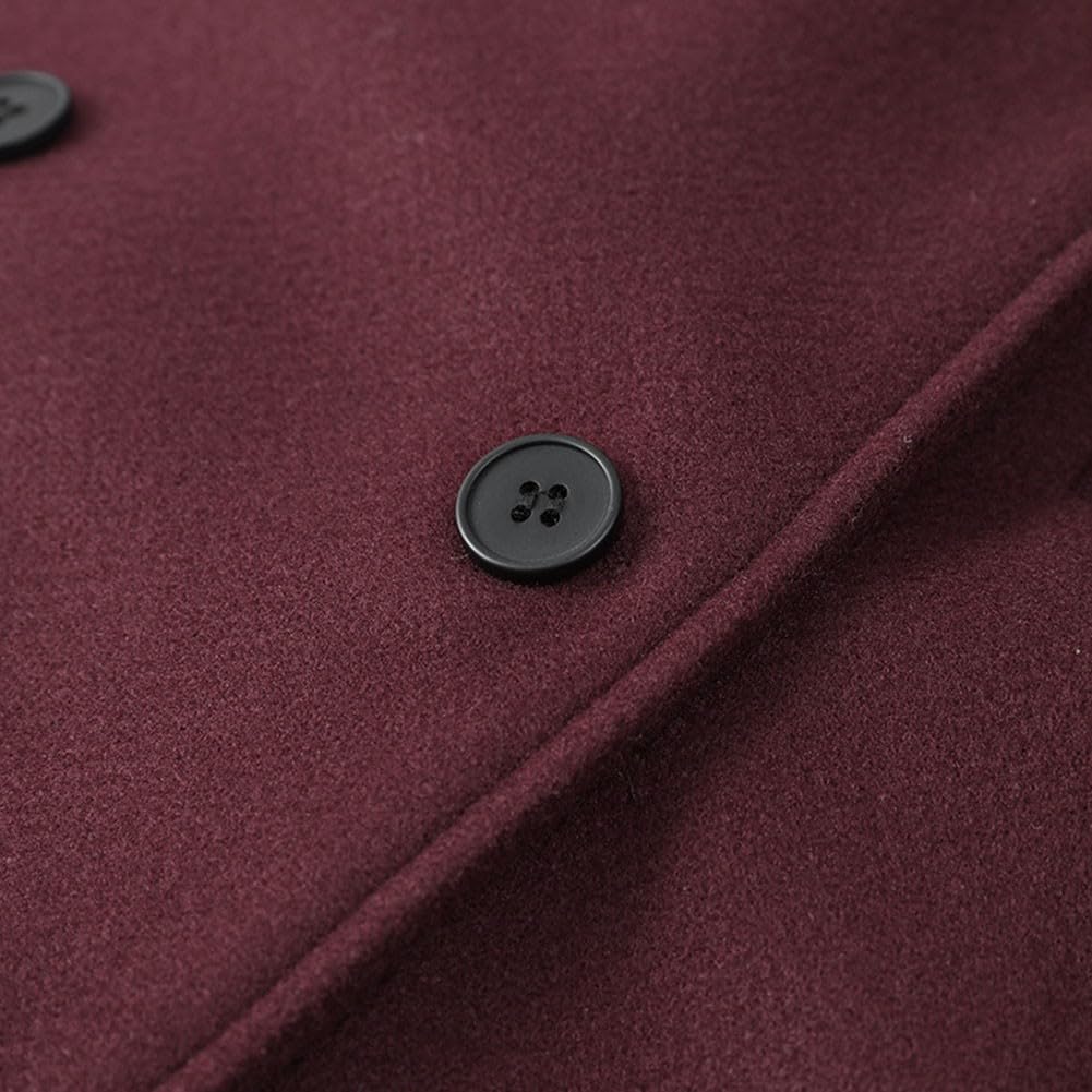 Giacca lunga da donna CY30568, colore puro, elegante, alla moda, per ufficio, pendolarismo, autunno, inverno, casual, lungo, di qualità, professionale, per lavoro (S marrone)