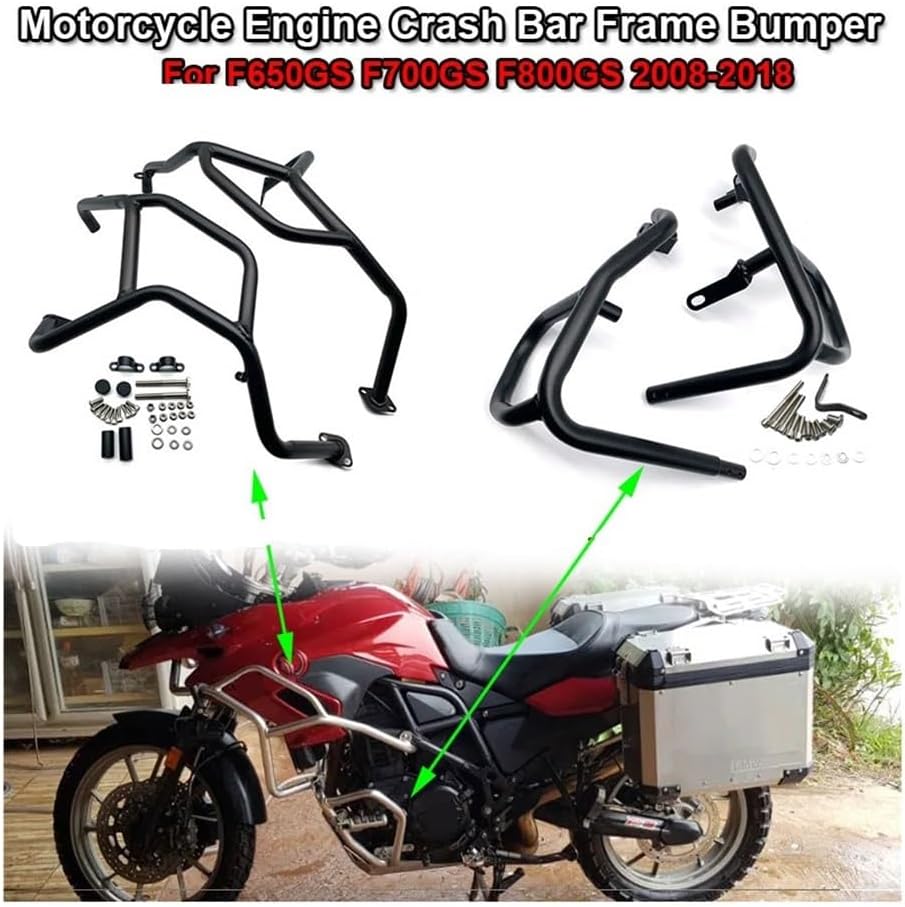 Engine Protection Bar for F 800 GS Motorcycle Highway Engine Guard Crash Bar for F650GS F700GS F800GS 2008-2018 Frame Bumper Fairing Protector Bar