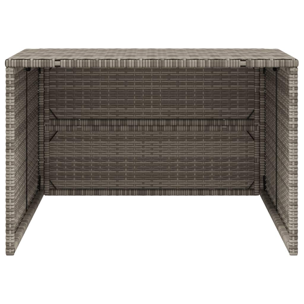 Générique Garage pour Robot Tondeuse Gris 86x90x52/57 cm résine tressée, Accessoires pour tondeuses à Gazon, Housses pour tondeuses à Gazon, Gris, (Poids 8.6KG)