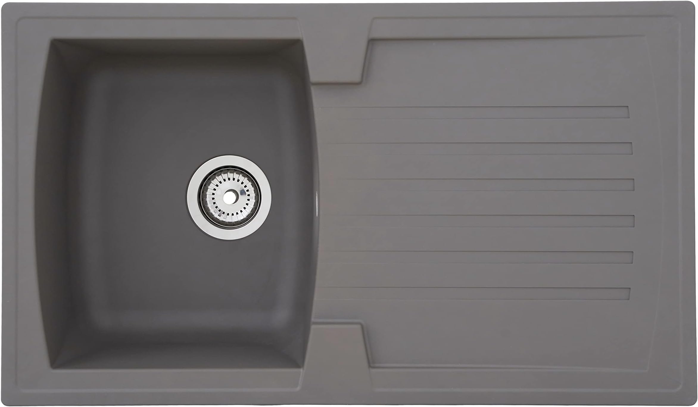 respekta Alineo100 Kitchen Sink, Concrete Grey, 86 cm