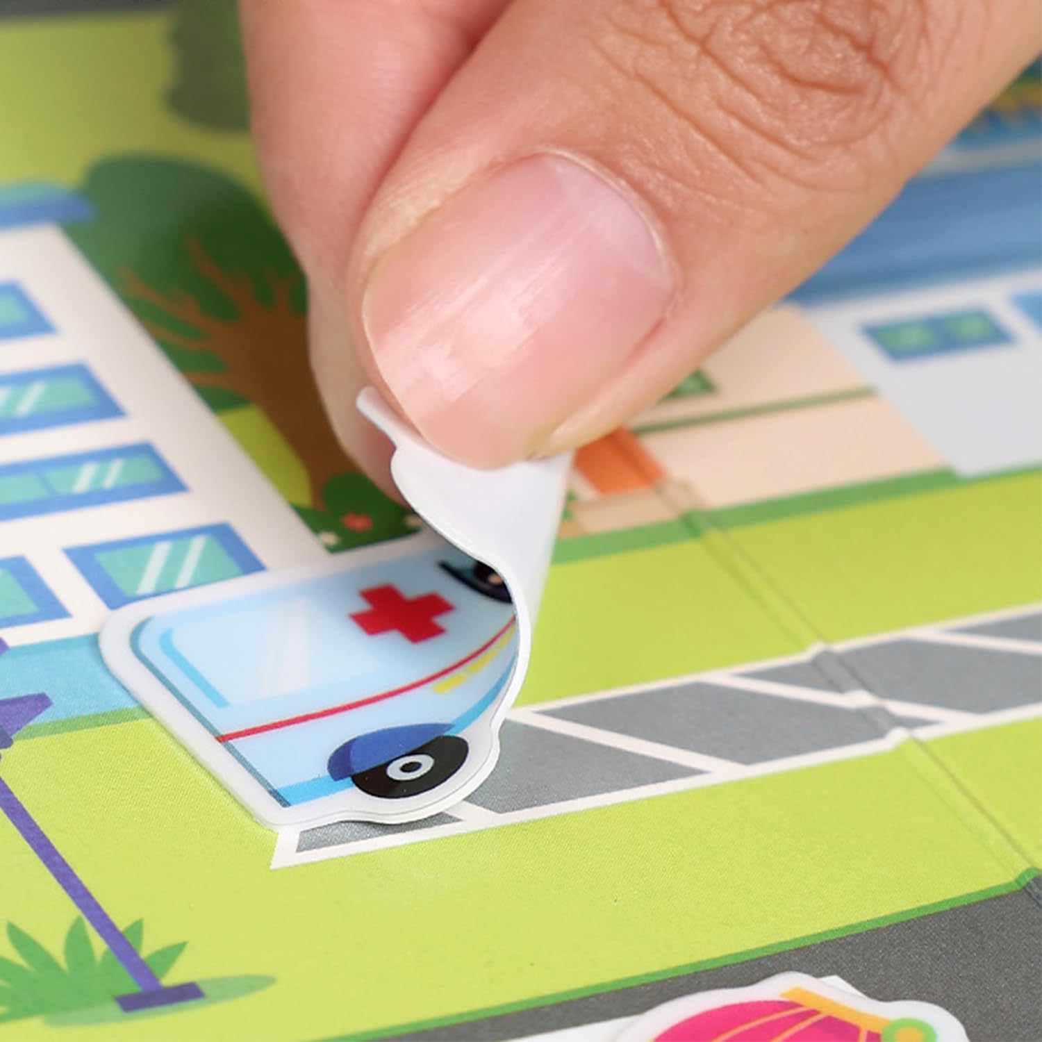 6 Sets Reusable Sticker Books for Toddler,3D Jelly Washable Sticker Books - Image 3