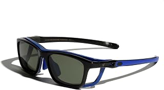 Vintage Rectangular Unisex Polarized Sunglasses with Detachable Shield & Sports Band | Best for Tennis/Pickleball/Golf/Bas... Price In India