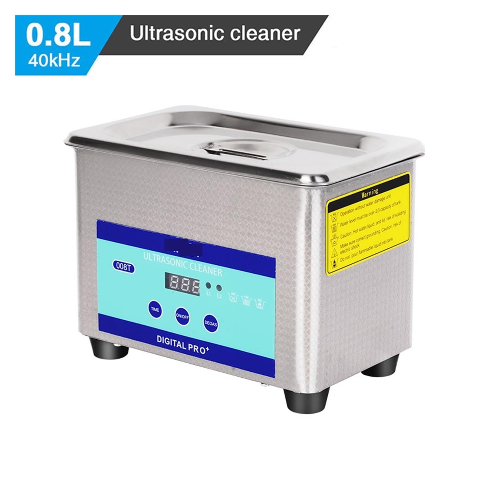 Limpiador de joyas, Máquina De Limpieza Por Ultrasonidos, 800 Ml, 40 KHz, Para Anteojos, Gafas Sol, Joyas, Relojes, Dentaduras Postizas Y Electrodomésticos,para retenedores