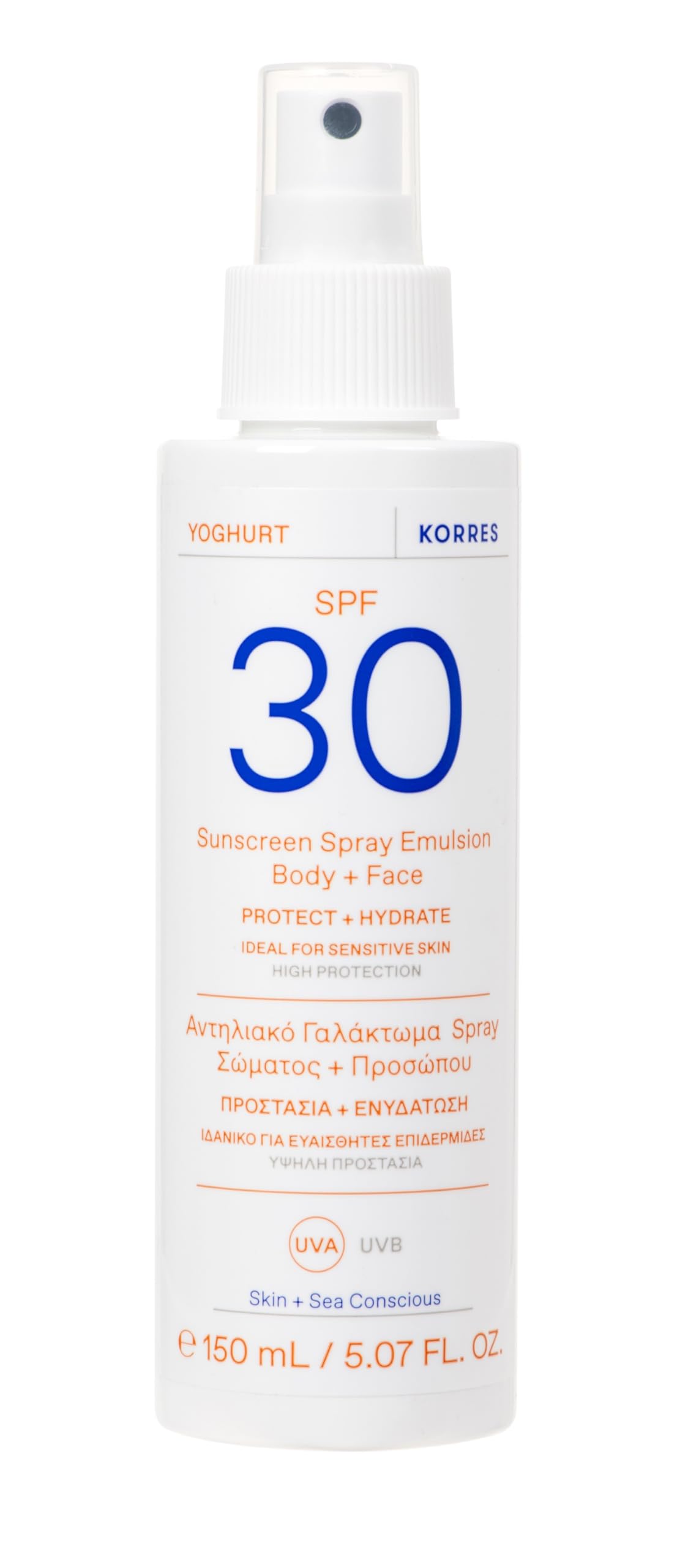 KORRES YOGHURT Spray Emulsion Body + Face SPF30 150ml