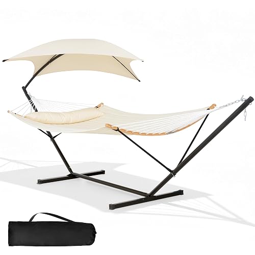 SUNCREAT Hammock with Stand and Canopy