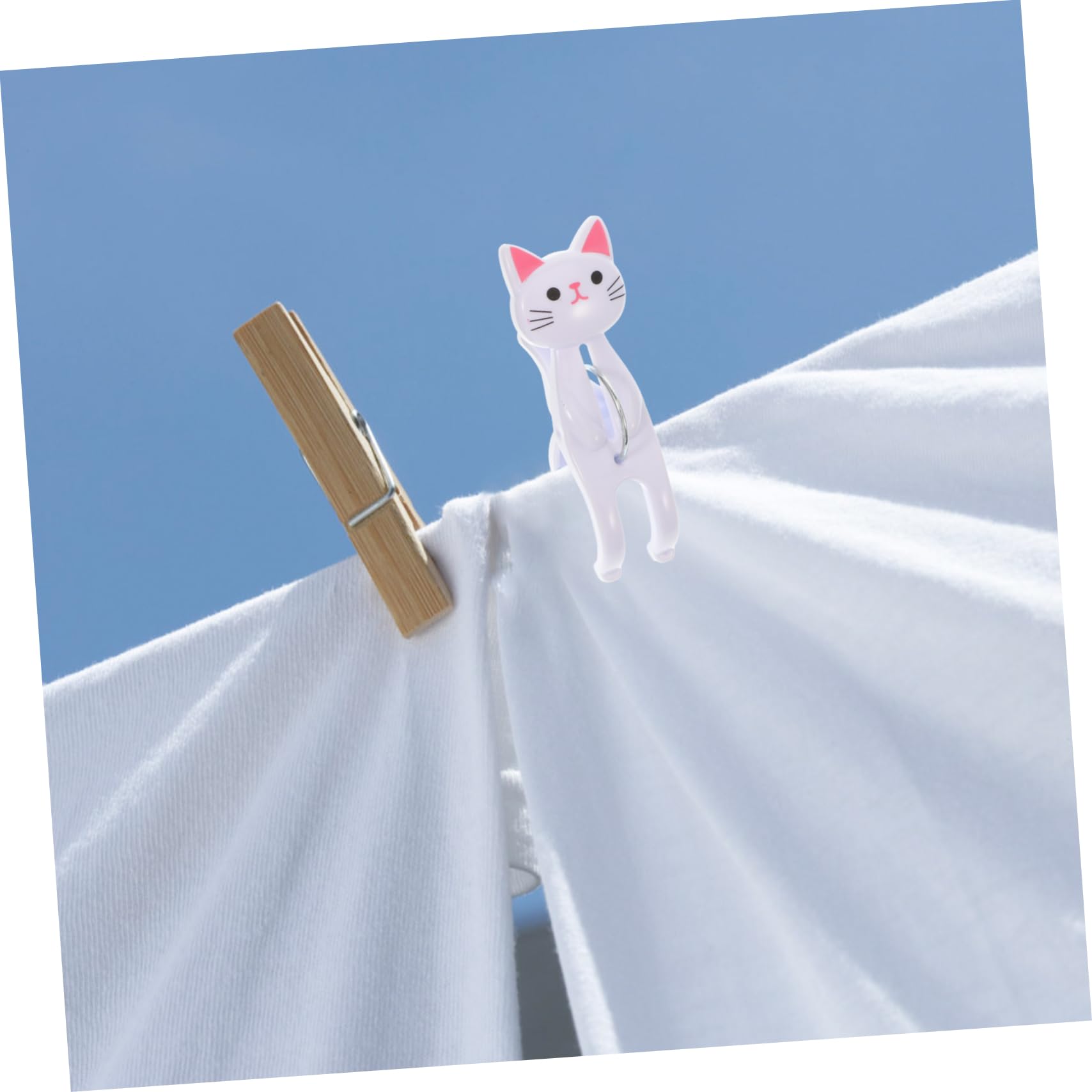 16pièces Clips De Serviette De Plage Anti-Vent Forme De Chat Pince à Linge pour Serviettes Draps Et Couettes