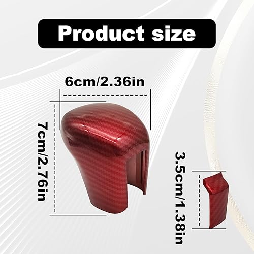 Miniatura 2 de Compatible con Honda Civic Sedan Hatchback Coupé 2021 2020 2019 2018 2017 2016 CVT - Accesorios para palanca de transmisión automática (rojo)