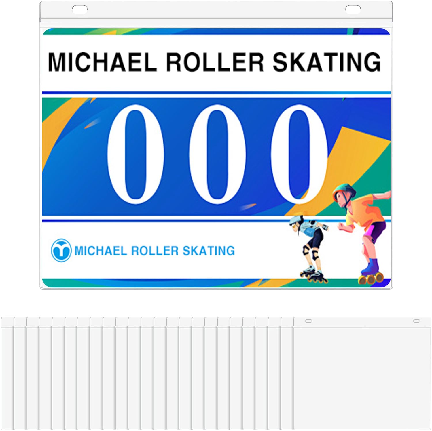 Goutoports Race Bib Vinyl Protector Sheets - Set of 20