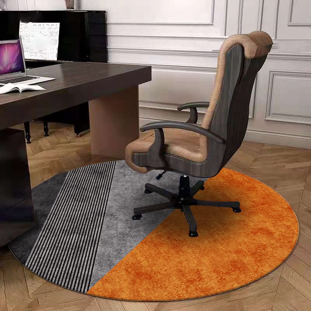 Dywan do Wnętrz Okrągłe Dywaniki Krótki Dywan Z Polaru Niezrzucający Salon Sypialnia Nowoczesny Dywan (Color : A, Size : 63"/5.2 ft)