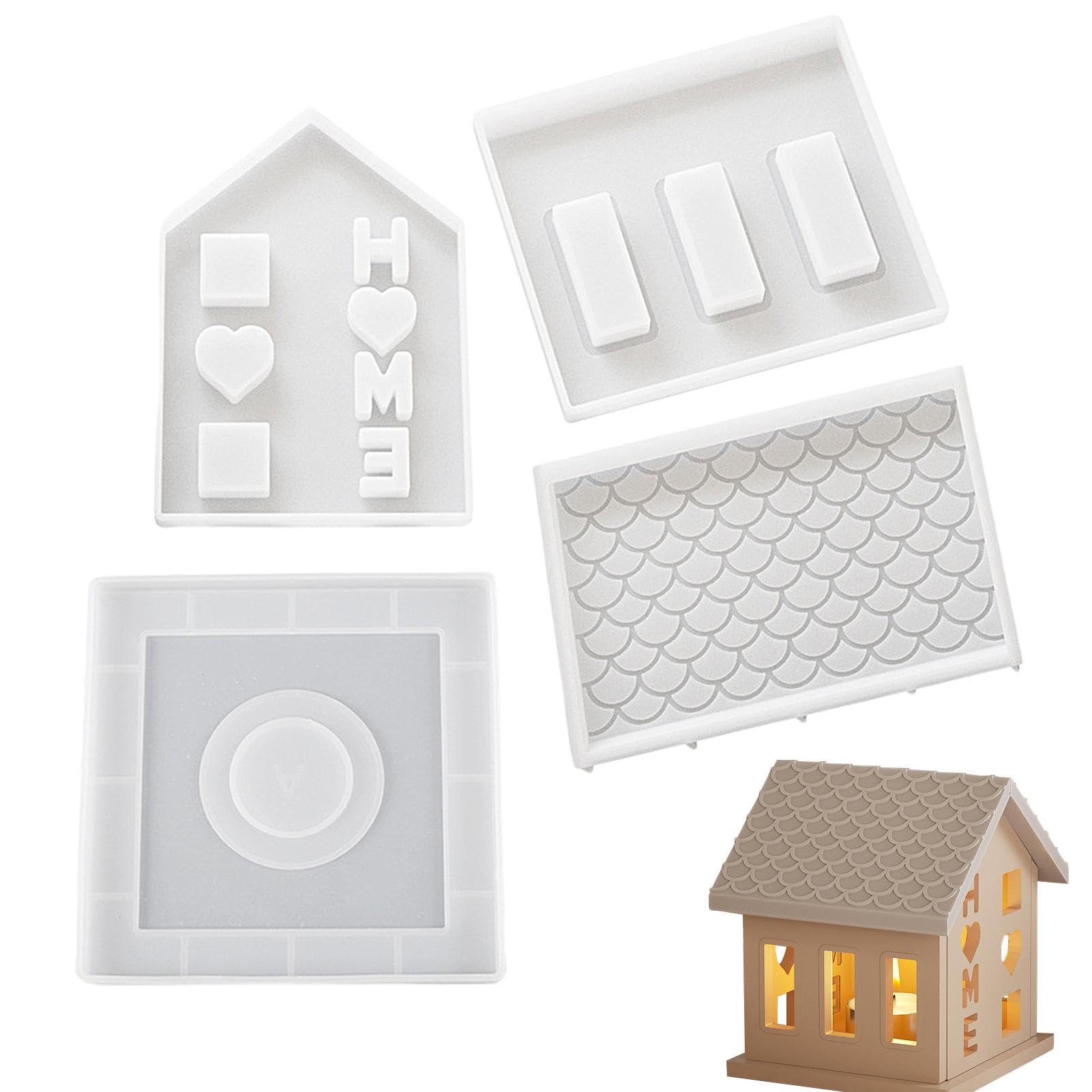 Silikon Hausform Für Kerzen & Epoxidharz - Antihaft Gussform Für DIY Bastelprojekte