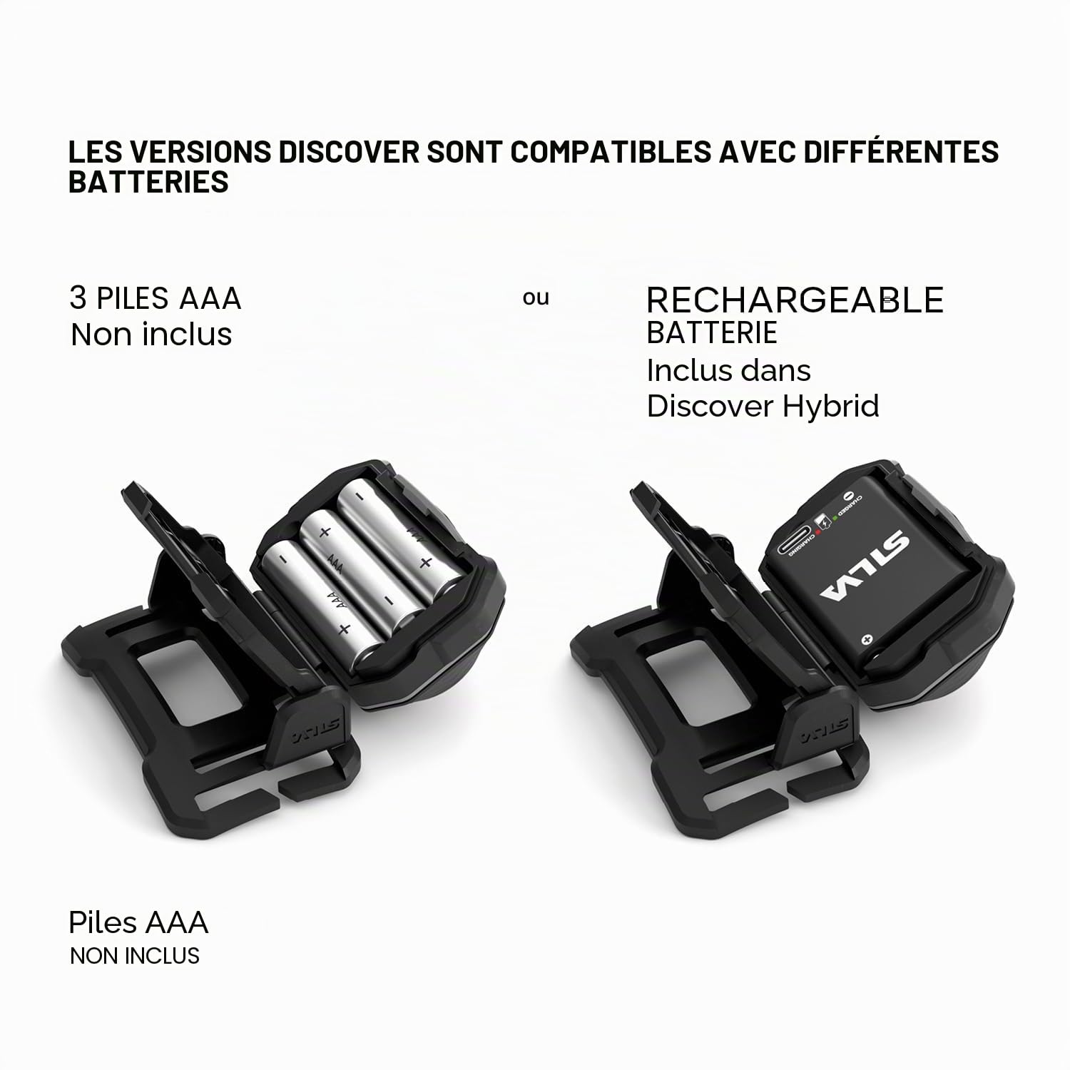Lampe frontale Silva rechargeable - Découvrez - Lampe frontale de 500 lumens - Fonctionne avec 3 piles AAA (non incluses) - 3 niveaux de luminosité - LED blanches, rouges et orange - Indicateur de
