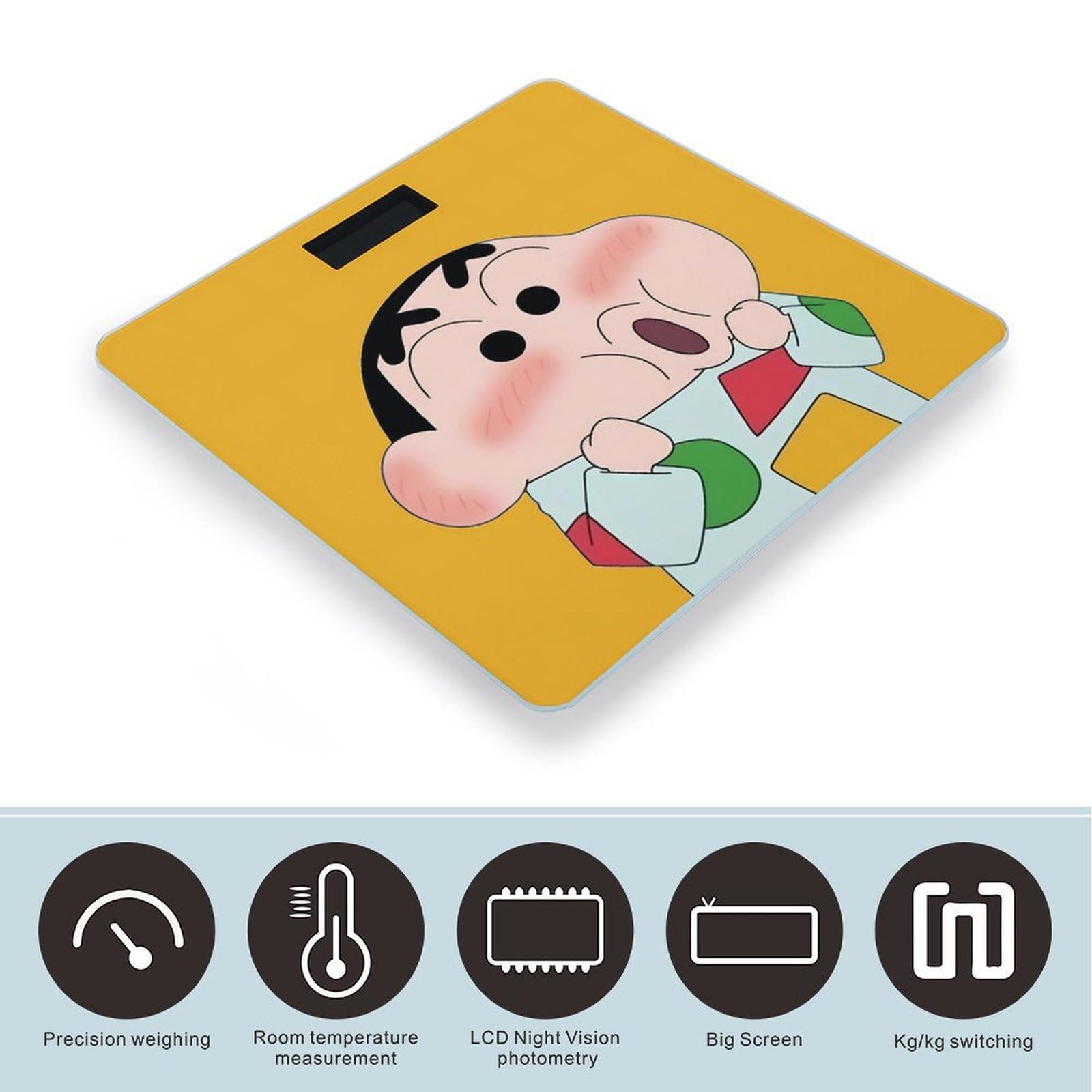 クレヨンしんちゃん LCD 電子体重計 : クレヨンしんちゃん シロ 体重計