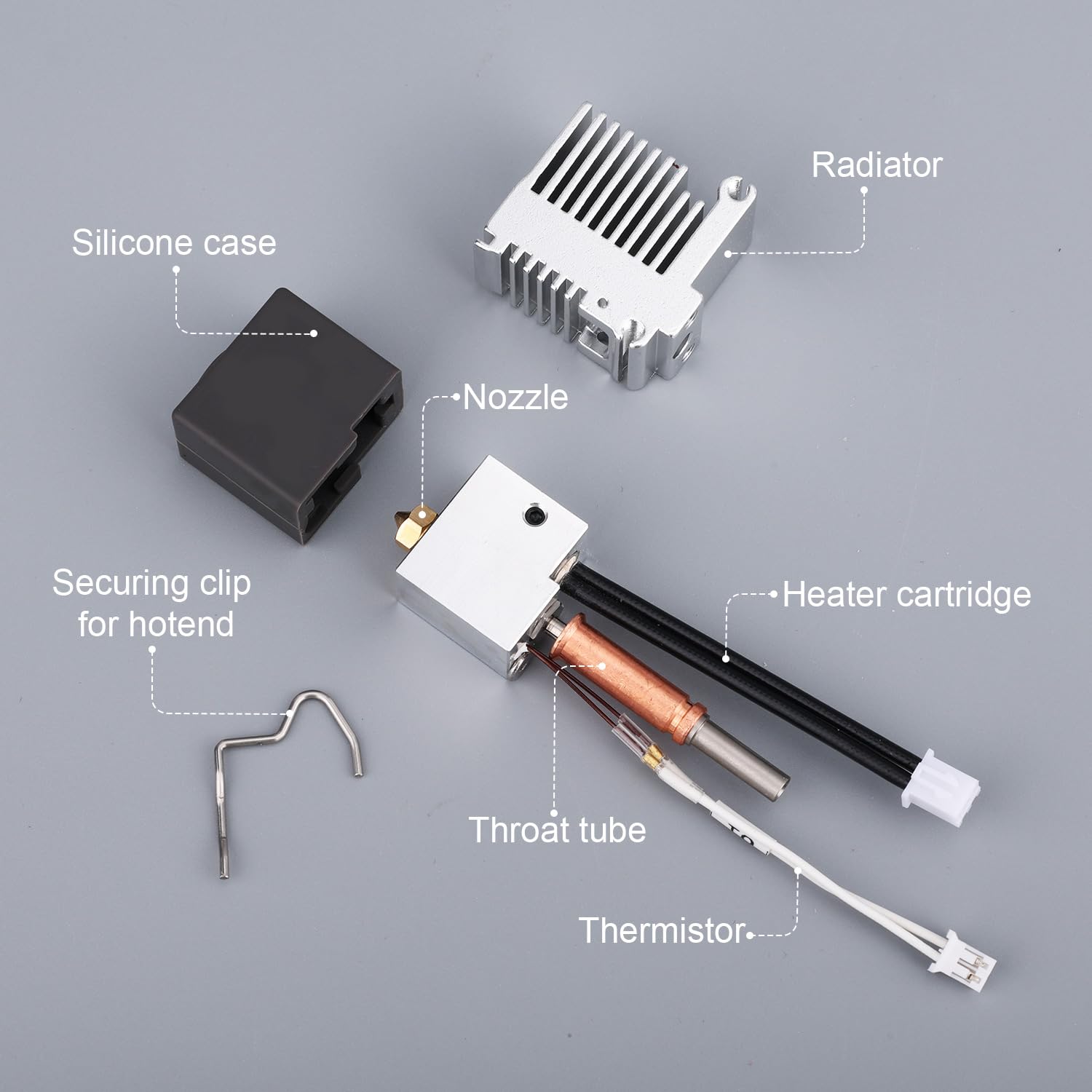 Kit Hotend per Anycubic Kobra 3 con ugello di pressione 0.4+0.2mm per Kobra 3 Hotend per Kobra 3 Combo con chiave inglese Anycubic Kobra 3 Combo stampante 3D Accessori per Anycubic Kobra 3/ACE Pro