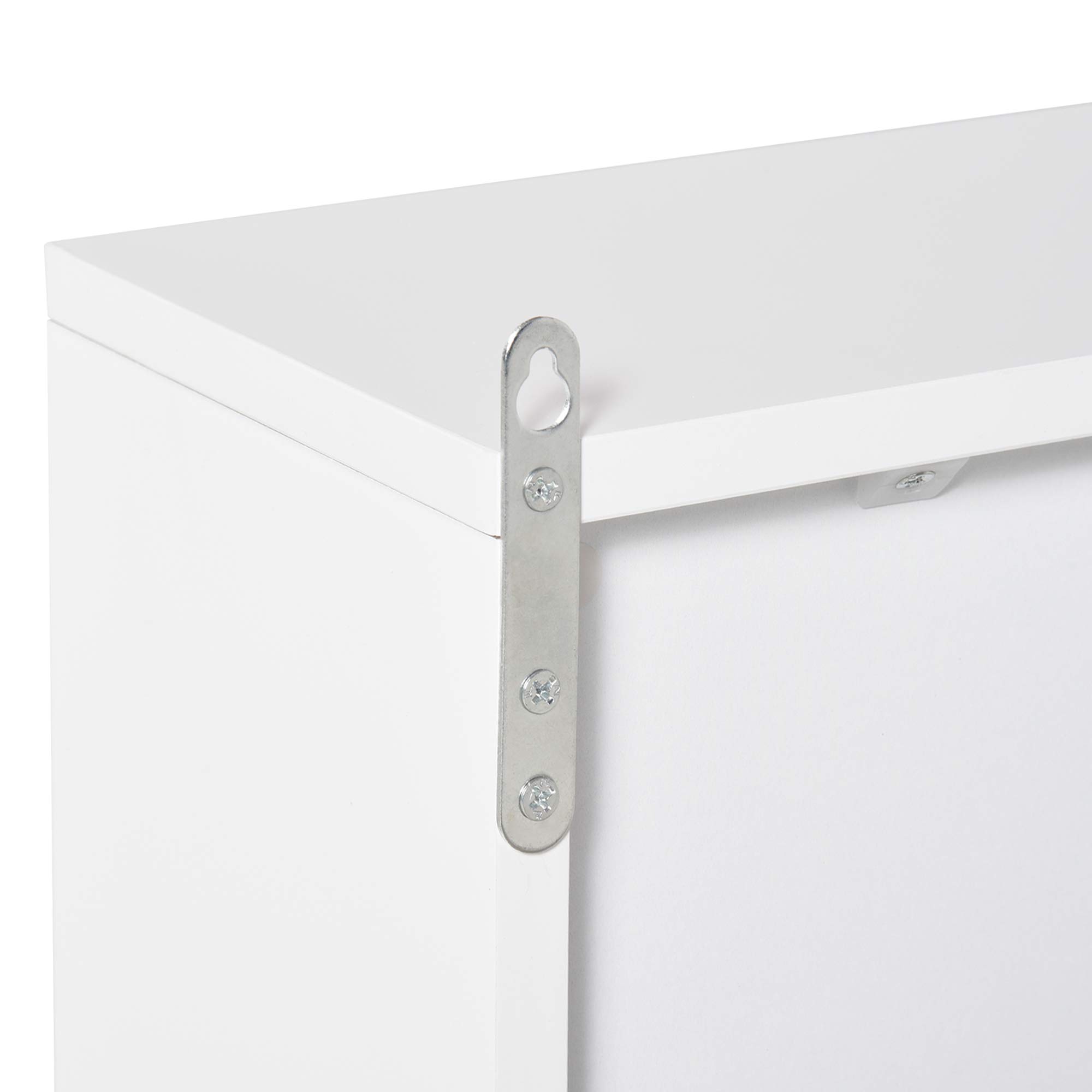 HOMCOM Armario de Baño con Espejo con 2 Puertas y Estante Ajustable Mueble Colgante de Baño para Aseo Estilo Moderno 48x14,5x45 cm Blanco