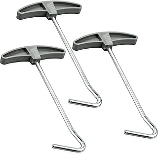 Tent Peg Extractor, Tent Peg Ground Hook Pullers Tent Peg Nail Puller, Tent Peg Ground Hook Pullers Extractor Remover for Easy Peg Removal Ideal for Camping 130mm（3 Pack