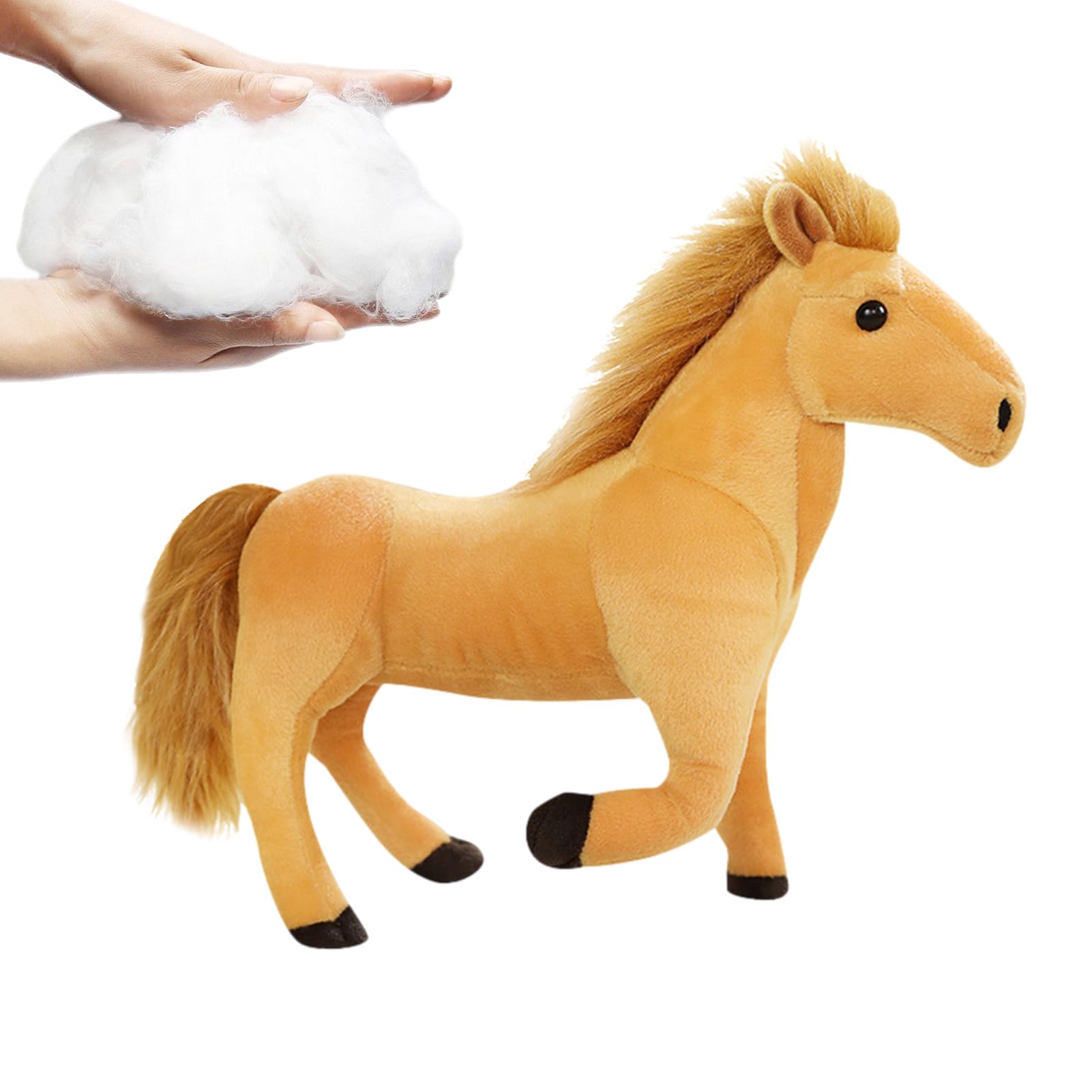 Amazon.co.jp: 馬のぬいぐるみ 3Dの目をした馬のぬいぐるみ、 リアルな