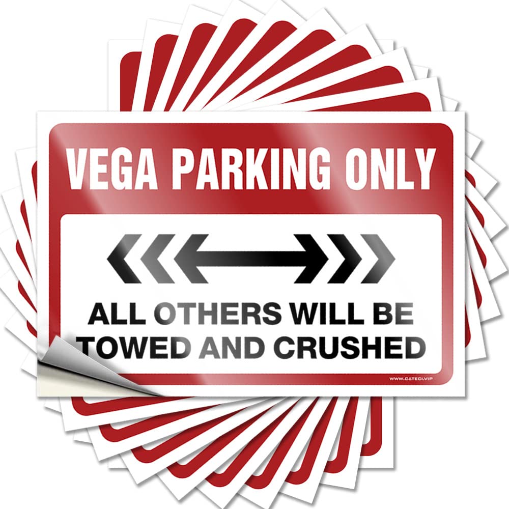 Quote Housewarming Gift Custom Stickers, Waterproof Waterproof Vega Parking Only for Hydro Flask | Golden Vinyl Decals for Cars Holiday Gift(8X12CM)