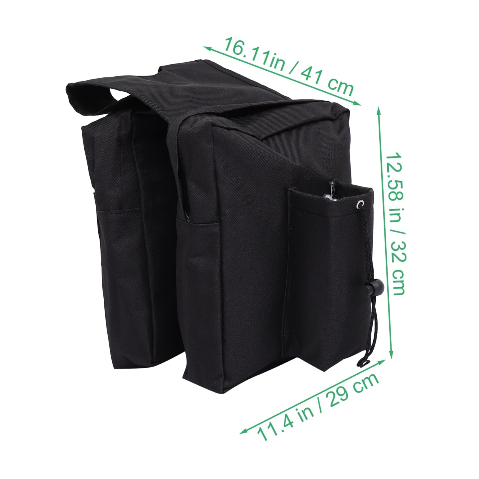 PLAFOPE Borsa Da Bici Oxford Doppia Tasca Con Chiusura Zip Facile Da Installare e Rimuovere Per Mountain Bike e Capiente e Resistente Agli Strappi