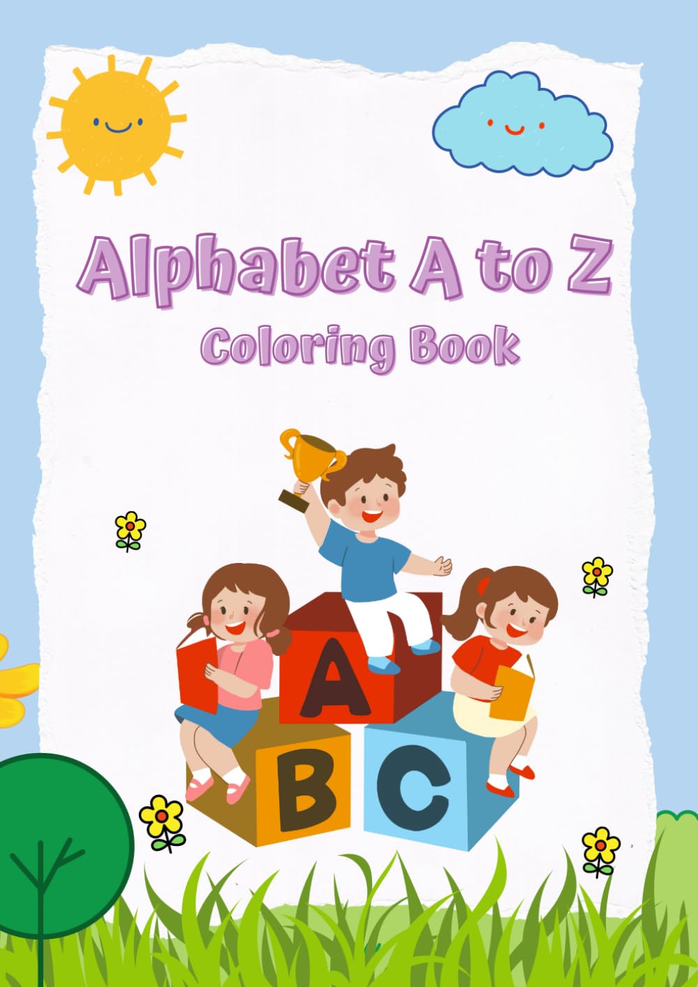 Coloring book (A to Z): Alphabet coloring book A to Z