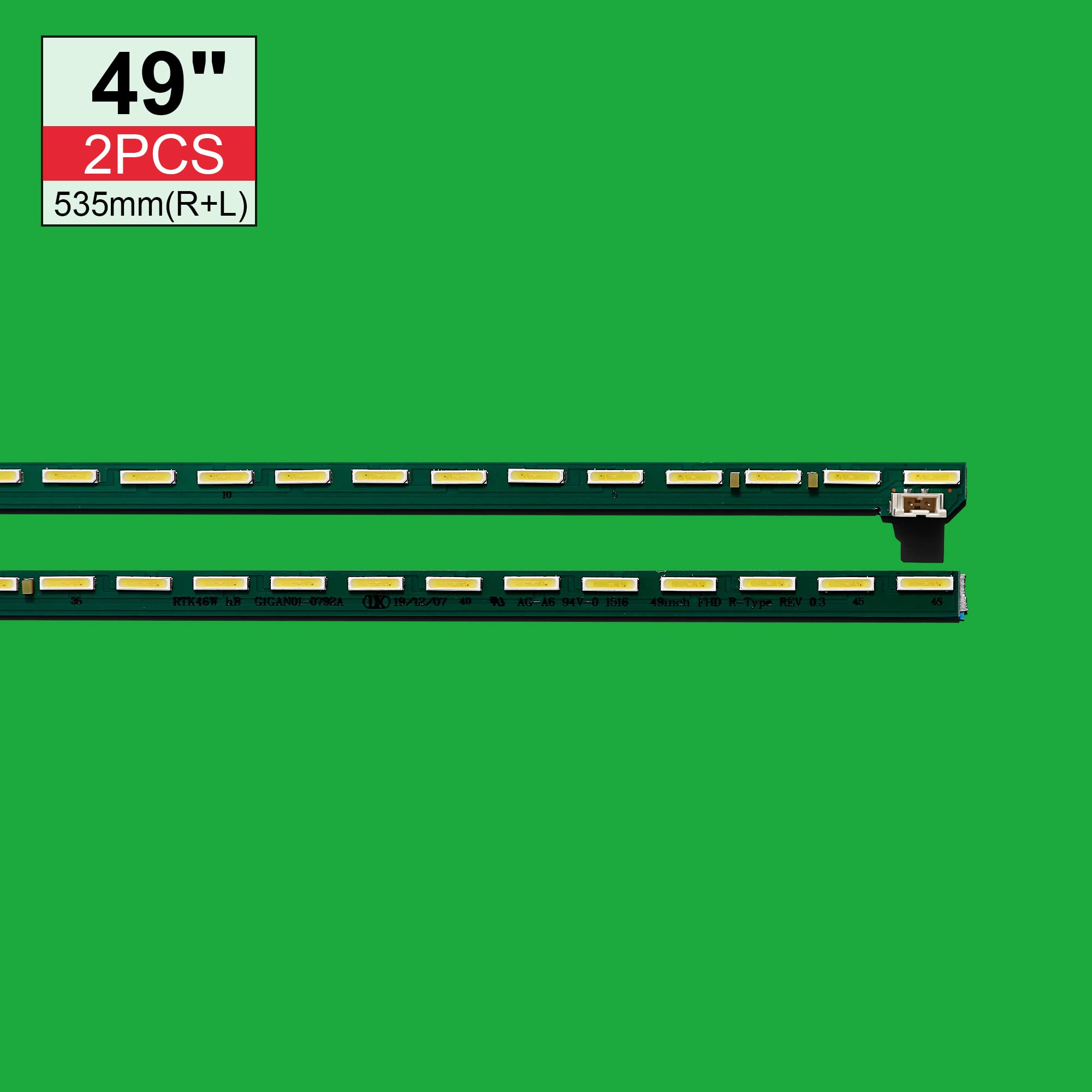 Striscia LED Retroilluminazione BAVALU Per TV 49" Modelli LG 49LF5400/5410/5900/6900 - Ricambio MAK63267301 - Foto 4