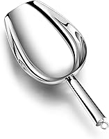 TeamFar 24oz Stainless Steel Ice Scoop - Large Heavy Duty Scoop for Ice, Popcorn, Flour, Candy, Pet Food - Rust-Proof, Dishwasher Safe