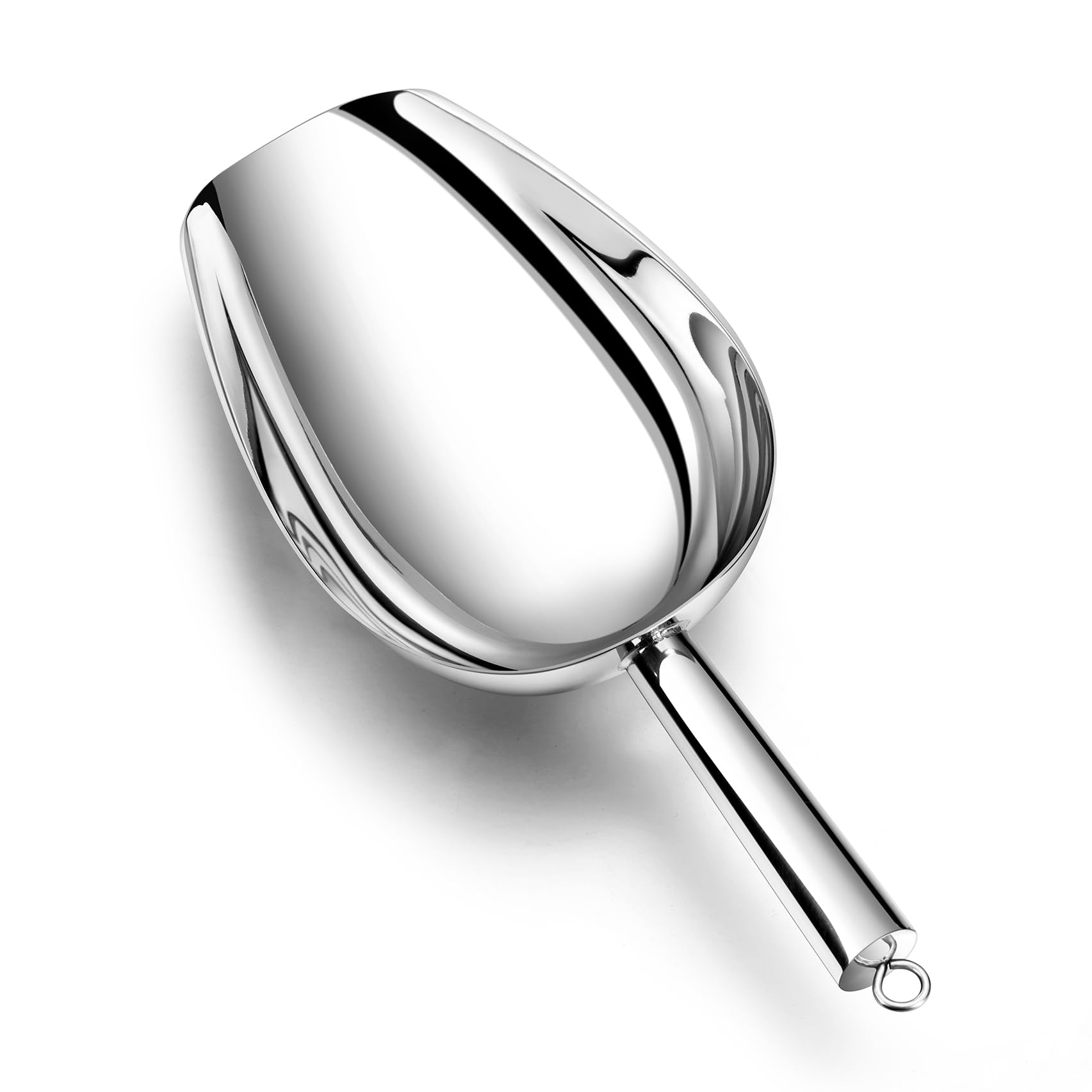 TeamFar Ice Scoop 24 oz, Stainless Steel Big Large Scoop, for Sweet Food Popcorn Flour, Healthy & Heavy Duty - Dishwasher Safe