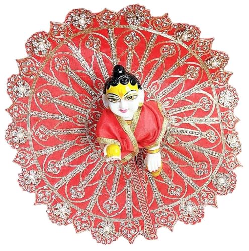 Image of Partish Laddu Gopal Heavy Dress (Pack of 4) l Ladoo Gopal Dress l Bal Gopal l Kanha Ji Thakur Ji Heavy Dress Size 1 2 4 5 6 (A, Size 1)