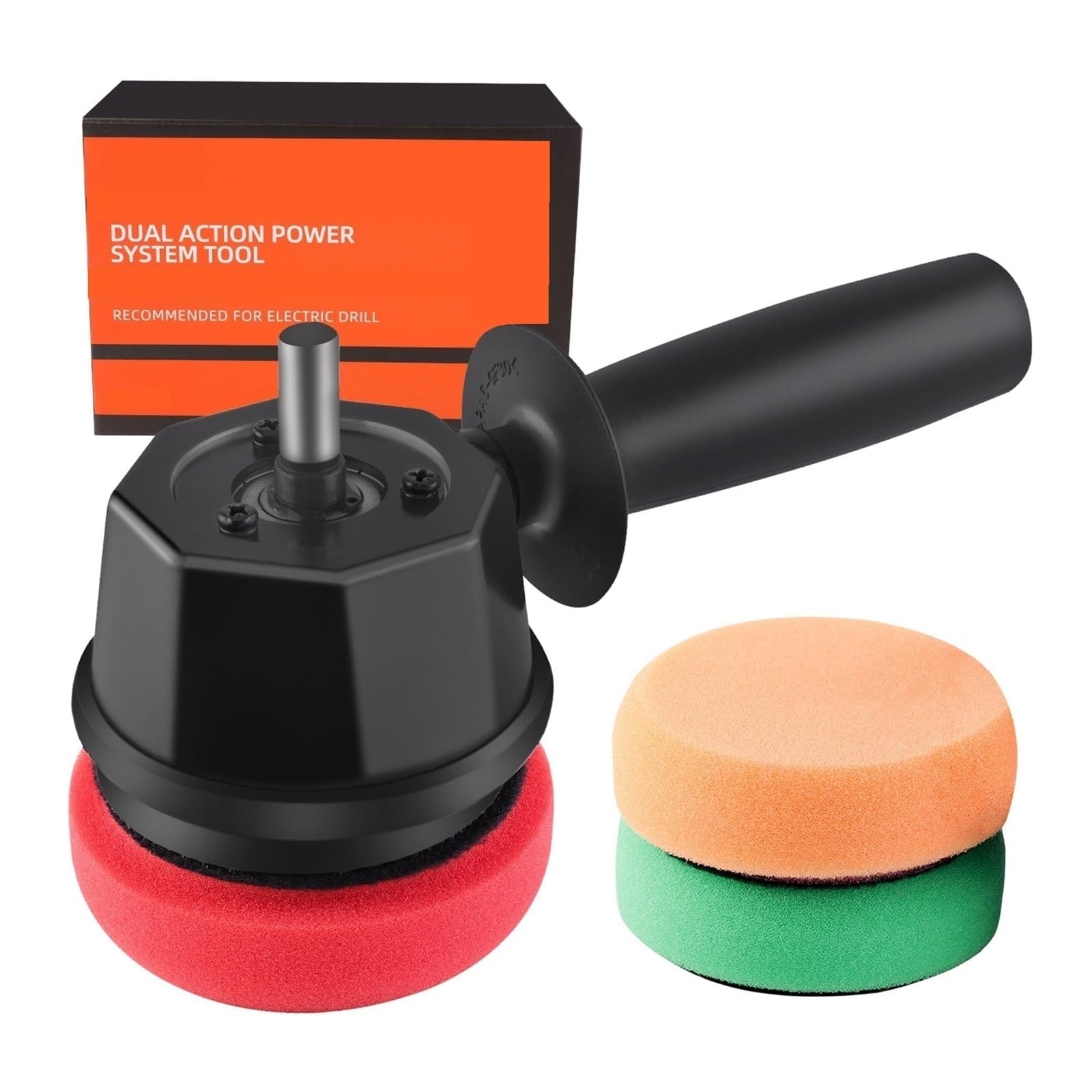 Almohadilla de disco pulido Orbit doble acción 80mm for taladro, máquina pulidora excéntrica, juego almohadillas esponja for pulir coche y barco Se Adapta A Diversas Necesidades Limpieza Pulido