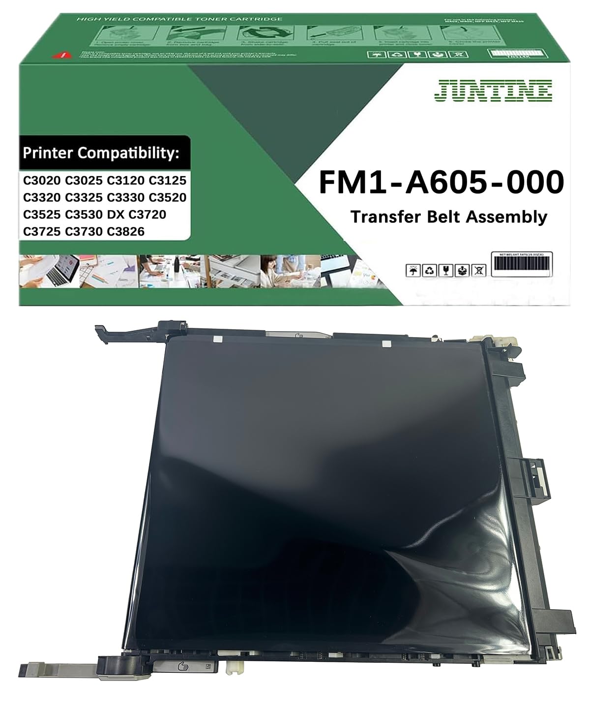 JUNTINE Remanufactured FM1-A605-000 Transfer Belt Assembly Replacement for FM1-A605-000 Transfer Belt Assembly Compatible with Canon imageRUNNER C3020 C3025 C3120 C3125 C3320 C3325 C3330 C3520(1-Pack)