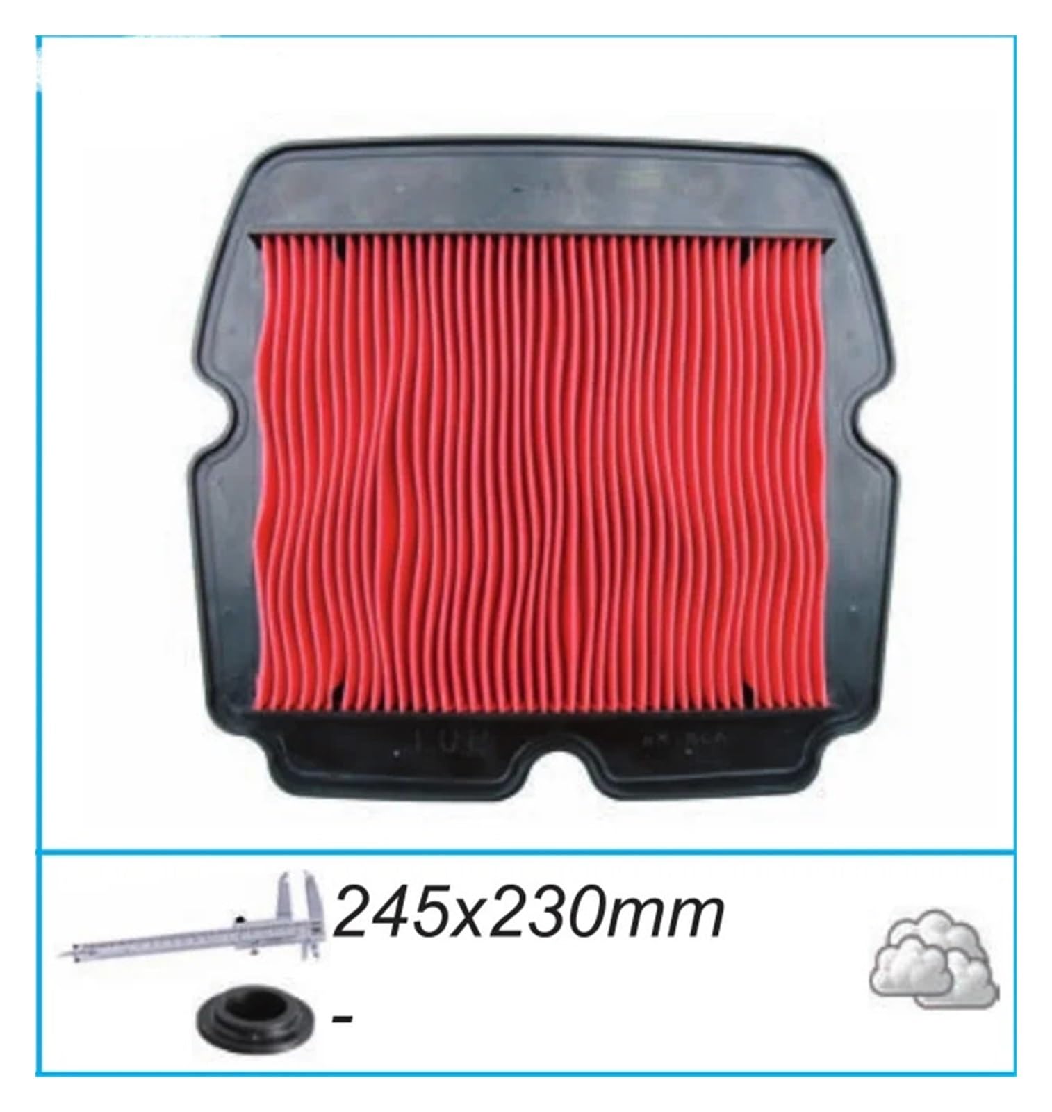 Pasuje Do Honda Filtra Powietrza MotocyklowegoGL1800 Goldwing 1800 2001-2017 Filtr powietrza wkład