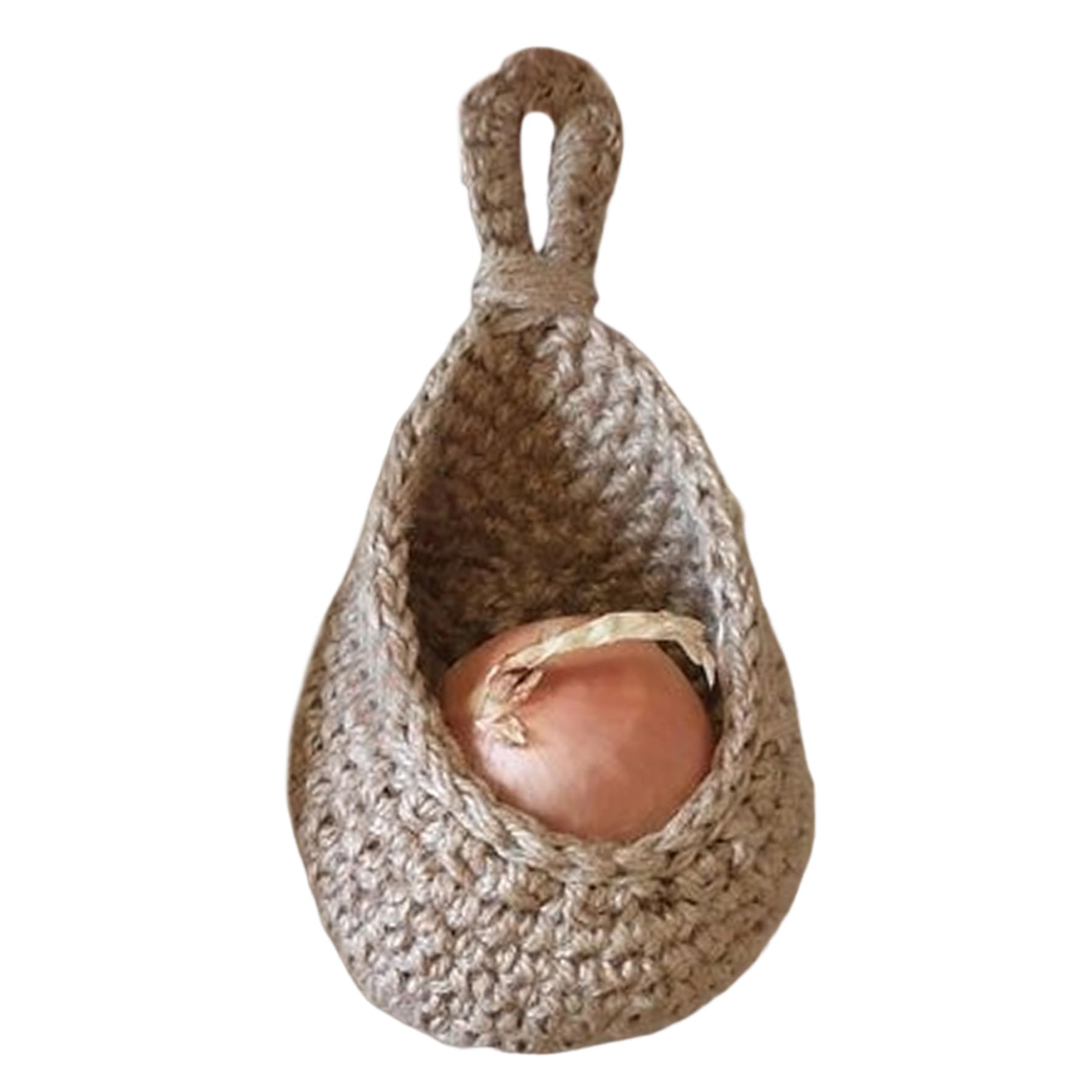BEAHING Hanging Wall Basket Jute Storage Basket Vegetable Fruit Baskets for Kitchen Restaurant Vegetable Planters Style 3 Vegetable Fruit Baskets