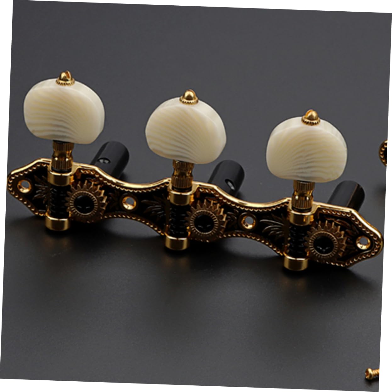 Levemolo 1satz Gitarre Stimmgerät Gitarrenstimmmechaniken Goldene Tuning Pegs Für Akustik Gitarren Präzise Stimmtechnik Für Musiker Aller Niveaus