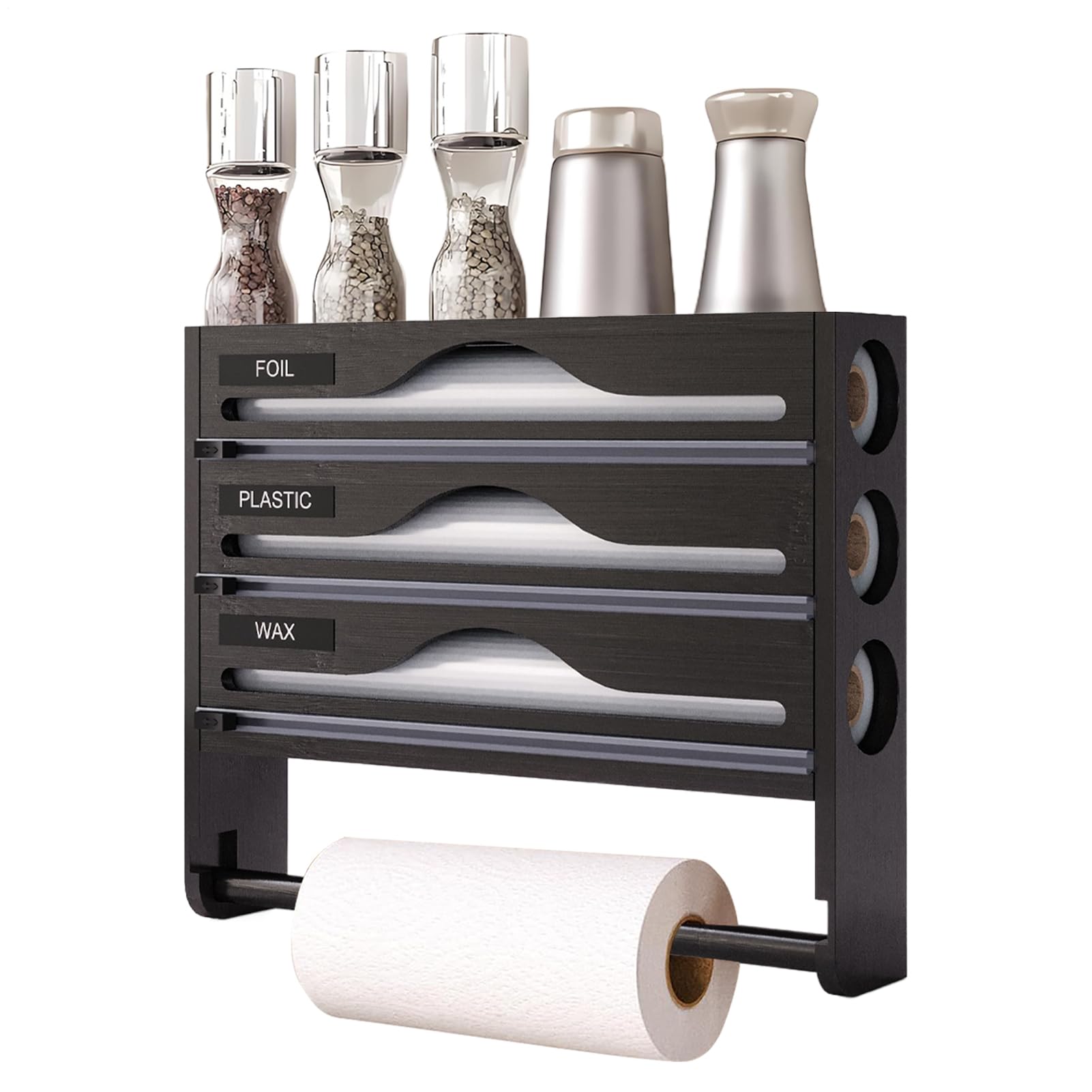 Organizador De Papel De Aluminio para Cajón Contenedor | Organizador Papel Aluminio Y Wrap Reutilizable Ahorraespacio Para Cocina Despensa Hogar Pared Cocina Hogar