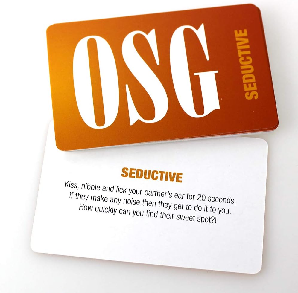 Creative Conceptions OSG Our Sex Game. Adult Card Game for Couples with Intimate and Seductive Scenarios and Actions. Gender Neutral Board Game for You and Your Partner, White
