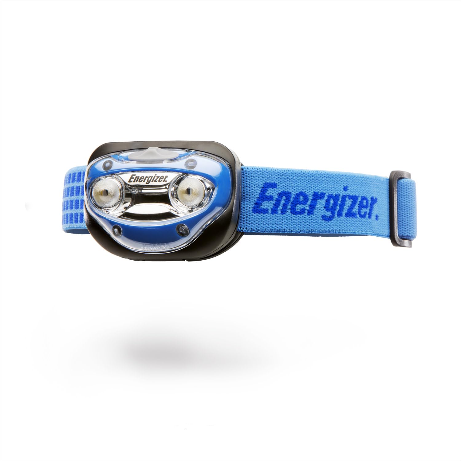 Energizer MAX - Frontal Deportivo de 200 lúmenes Funciona con 3 Pilas AAA, Interruptor Deslizante de encedido y Apagado, Dos Modos de iluminación Intenso y Suave
