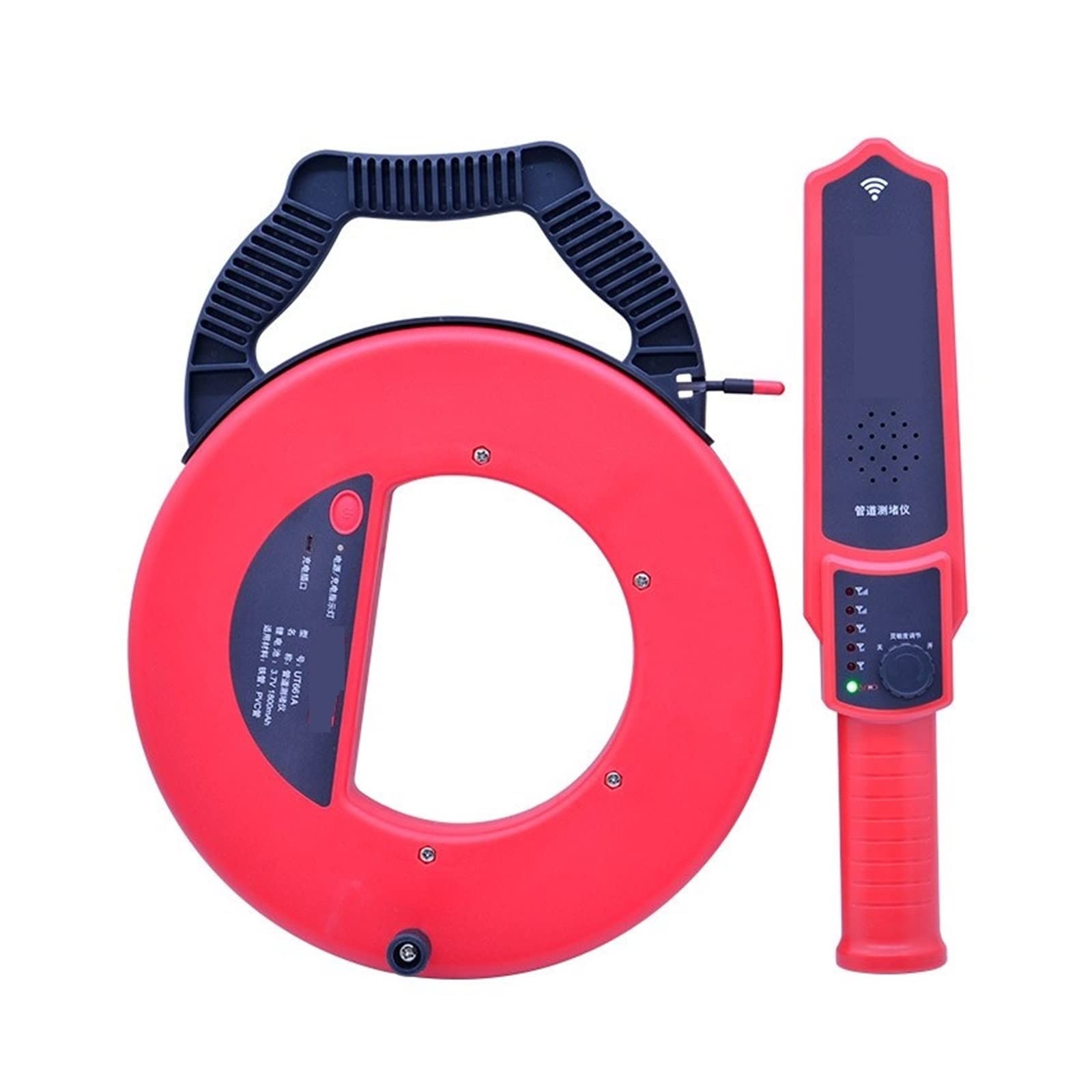 Detector de Pared, Detector de bloqueo de tuberías de hierro de PVC for pared, herramienta de diagnóstico, escáner, bloqueo de tuberías, instrumento de fontanería(661A)
