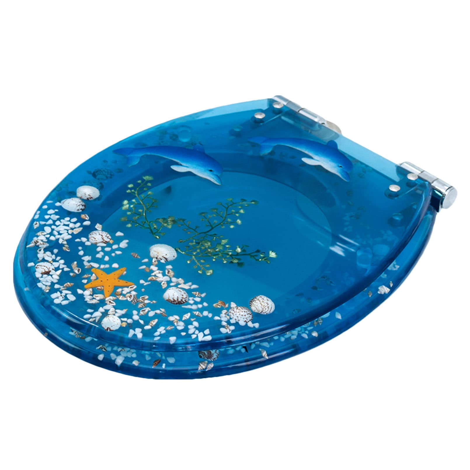 Ergonomic Design, Quick Release lid, Soft Close Toilet seat, 36 Adjustable Hinges, Lightweight, Durable, Portable, User-Friendly, Compact, Oval