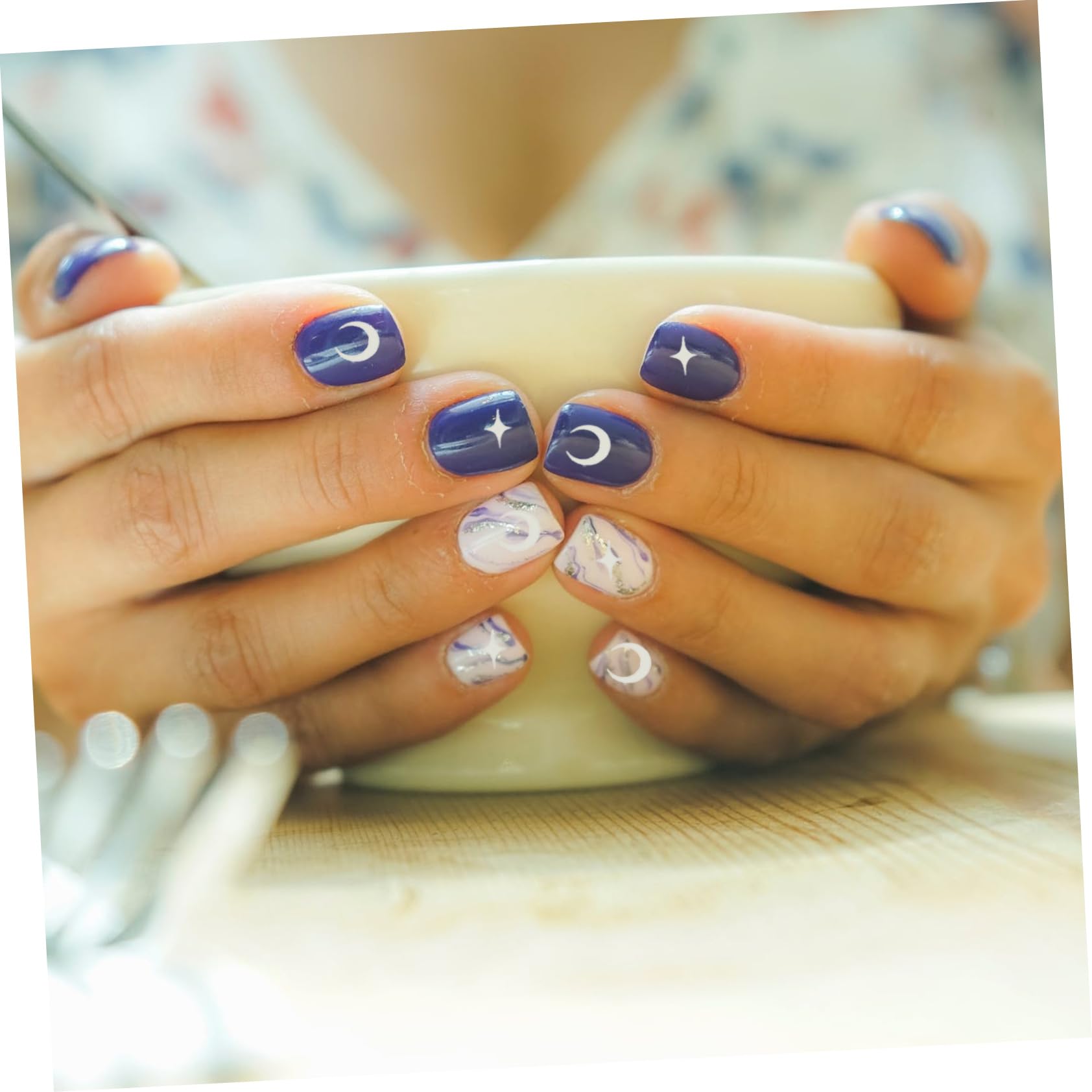 Didiseaon 5 Set Di Adesivi Per Nail Art Decalcomanie Adesivi Per Nail Art in Rilievo Adesivi Decorativi Per Unghie Per Donne Moda 8 Fogli * 5