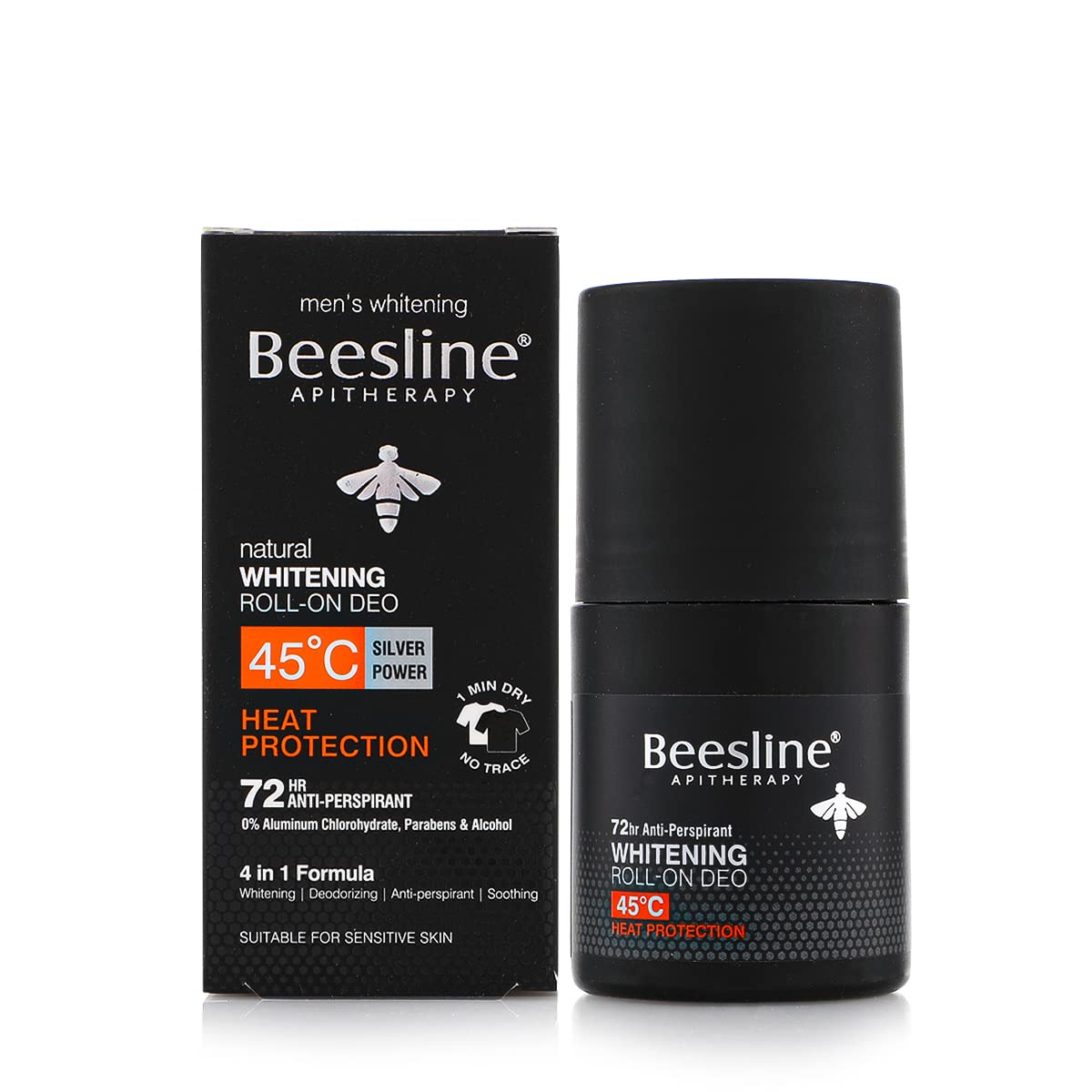 Beesline Whitening Roll-on Deodorant Heat protection 72 hour 4 in 1 formula - 50ml