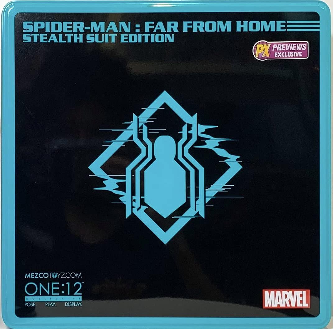 Mezco Spider-Man: Far from Home Stealth Suit One:12 Action Figure - Previews Exclusive