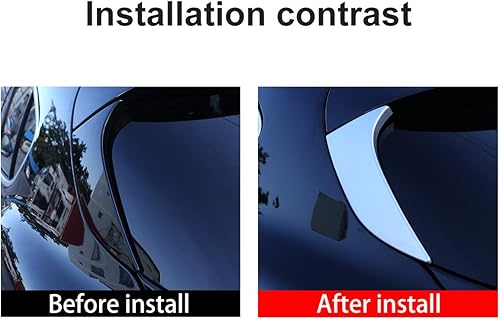 Miniatura 2 de ABS cromado para Alfa Romeo Stelvio 2017-2019 coche exterior puerta trasera panel decorativo TRIM Auto Accesorios