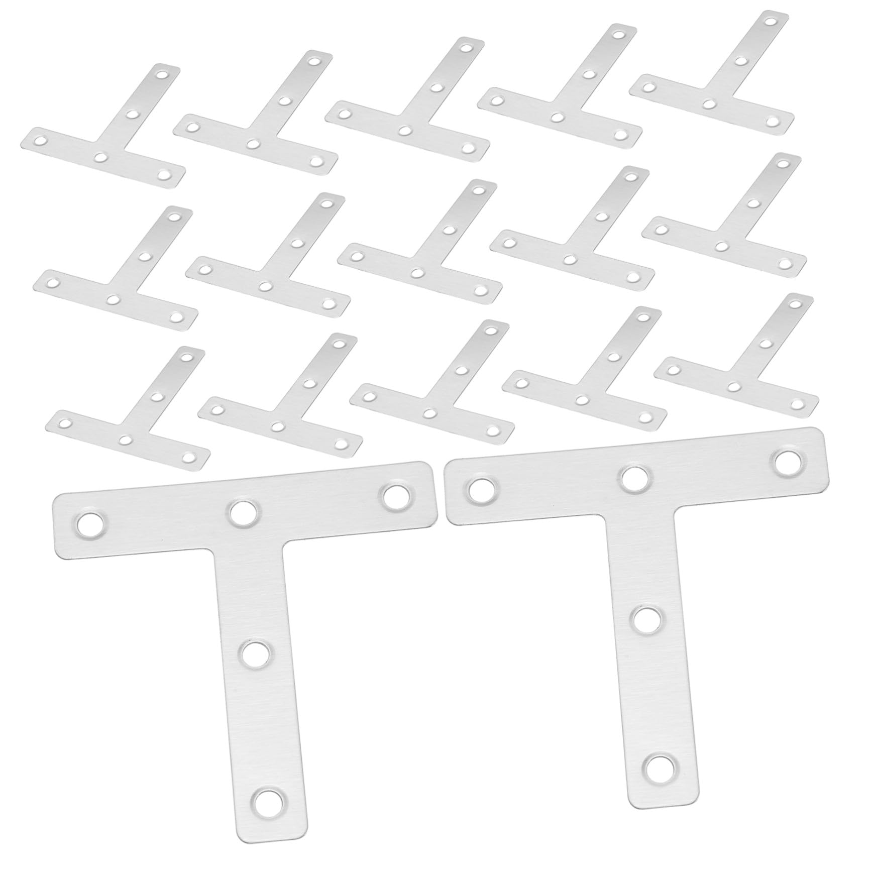 Supports angle T renforcés acier inoxydable pour travaux de menuiserie