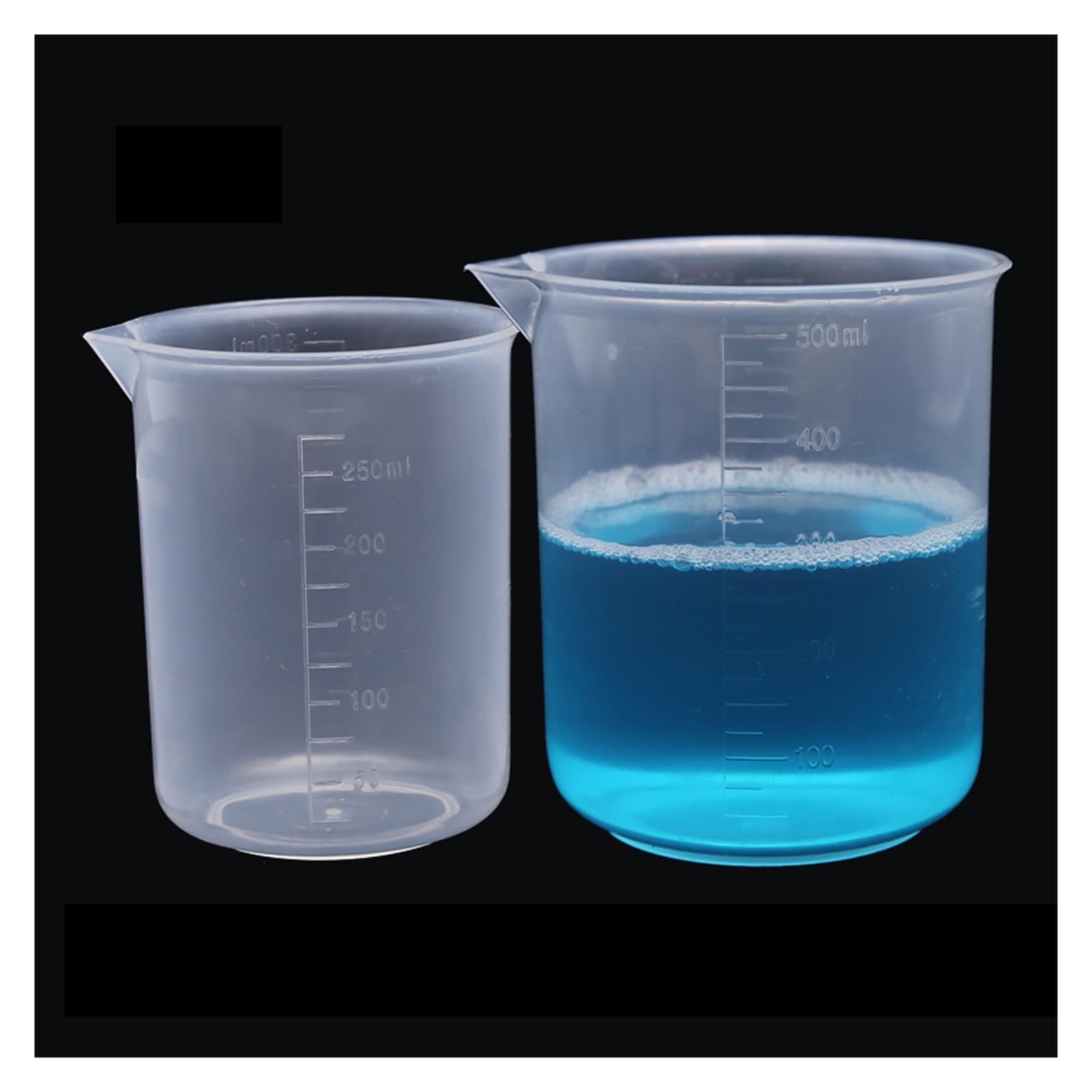 Vaso de plástico de 5 piezas 50ml 100ml 250ml 500ml 1000ml(5 pieces 500ml)